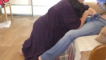 Milf Mother Gives Son A Blowjob And Offers Her Rear For Anal Action