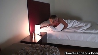 Mature Blonde Mom And Her Mature Friend Enjoy Threesome With Two Young Boys