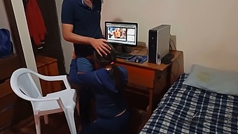 女仆发现我在看色情片,反应强烈,导致事情突然转变