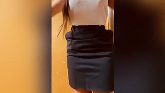 A Seductive Instructor Shares A Video With Her Scholar In A College Setting