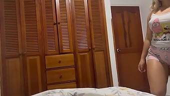 Intimate Encounter With Blonde Stepmom While Dad'S Away
